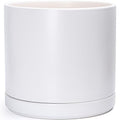 D'vine Dev 16 Inch Ceramic Planter Pot, White, 94-O-H-1 by DvineDevPlanterPotsandStand