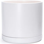 D'vine Dev 16 Inch Ceramic Planter Pot, White, 94-O-H-1 by DvineDevPlanterPotsandStand