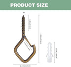 2.36IN Ceiling Screw Hooks for Hanging Plants, Safety Buckle,110 Pcs - Image 2