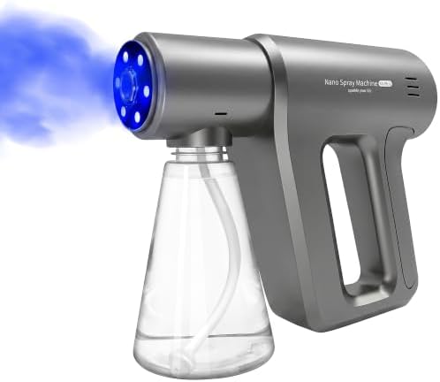 Cordless Handheld Nano Atomizer Spray Gun 380ml Gunmetal Gray by Acomfortablehomestartshere