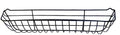55in Steel Window Hayrack Planter PVC Coated Black 55in x 12in x 12in by GardenArtisans