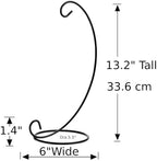 13 Inches Tall Ornament Display Stand, Tabletop Ornament Hanger, Iron Hanging Stand Rack Holder，Air Plant Holder,【6 Pack】, Terrariums Hanger, Black Iron Wire Hanging Hook for Christmas Halloween Decoration, Festivals Ornament, Wedding, Party Decor, Gla... - Image 2
