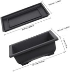 Rectangular Bonsai Planter Set, 3 Plastic Pots with Drainage Tray - Image 2