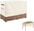 Outdoor Raised Garden Bed Winter Cover with Split Zipper,Waterproof Heavy Duty Cover for 48 x 24 x 30 inch Elevated Wood Planter Box Stand(Beige,Covers only) by Sobana