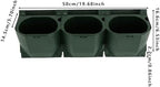36-Pot Vertical Wall Planter System, Modular Wall-Mounted Living Garden Kit, Durable PP Injection Molded Stackable Plant Holder with Non-Woven Fabric for Indoor Outdoor Flowers Vegetables (Army Green) - Image 2