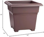 Novelty Countryside Square Tub Planter, Brown, 14-Inch - Image 7