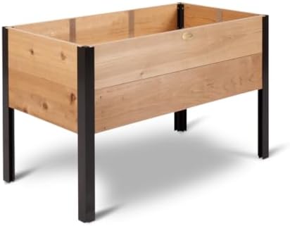 Gardener's Supply Company Elevated Cedar Raised Garden Bed 2' x 4' Planter by GardenersSupplyCompany