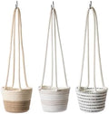 SuperMoss (54029 SoftWeave Hanging Planters for Indoor Plants 6″, Mixed Case, Set of 3, 6 inch Plant Flower Pots by SuperMoss