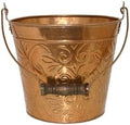 Headwind Vintage Collection - Floral New Penny Planter with Handles – Metal Flower Pot & Decorative Bucket Planter, Rustic Metal Outdoor Planter with Drainage Hole for Indoor Plants & Outdoor Garden D by Headwind