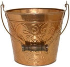 Headwind Vintage Collection - Floral New Penny Planter with Handles – Metal Flower Pot & Decorative Bucket Planter, Rustic Metal Outdoor Planter with Drainage Hole for Indoor Plants & Outdoor Garden D by Headwind