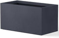 Kante Modern Rectangular Charcoal Concrete Planter 23" L 12" H 12" W by Unknown