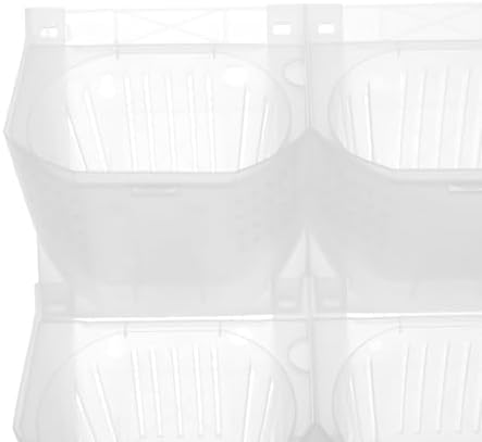 Vertical Wall Planter, 36pots Wall-Mounted Flower Pot Holder, Vertical Pocket Garden Wall Planter Outdoor Hanging Flower Pot, Stackable Grow Bags for Flowers Vegetables Fruits (White) - Image 7