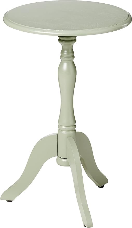 Decor Therapy Simplify Pedestal Accent Table, Olive Branch - Image 4