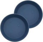 The HC Companies Classic Round Planter Pot, 17.5 Inch, Slate Blue, 2-Pack by TheHCCompanies