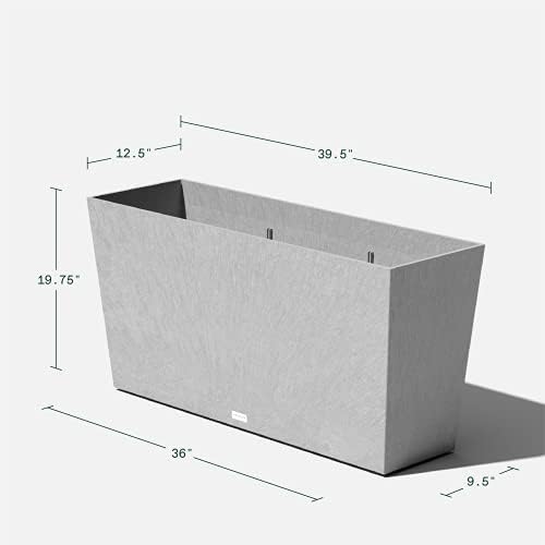 Veradek Pure Series Midori Planter - Wide Outdoor Planter - Image 2