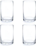 Enova Floral Set of 4 Clear Glass Cylinder Vase, 4W x 6H Inches Round Flowers Vase, Pillar Candle Floating Candle Holders Vase, Small Floral Glass Vase for Home Office Decor, Wedding Centerpiece by EnovaFloralInc