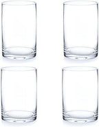 Enova Floral Set of 4 Clear Glass Cylinder Vase, 4W x 6H Inches Round Flowers Vase, Pillar Candle Floating Candle Holders Vase, Small Floral Glass Vase for Home Office Decor, Wedding Centerpiece by EnovaFloralInc