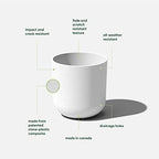 Veradek Mason Series Lima Planter - Large Round Outdoor Planter - Image 2