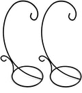 Morning View 2 Pack Ornament Display Stand for Hanging Glass Iron Hanging Stand Rack Holder for Glass Globe and Home Wedding Globe Air Plant Terrarium Witch Ball Christmas Ornament 17.5 Inch High (Black) by MorningView