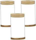 3Pcs Plant Propagation Station, Transparent Lidded Propagation Stations with Tray Hydroponic DIY Jars for Home Office Desktop, Straight - Image 5