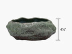 Cotta Planters Bonsai Lotus Pot, Shallow Succulent Planter Pot, Goldfish Pot, Premium Ceramic with Decorative Copper Patina Glaze - Image 5