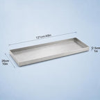 204 Stainless Steel Drip Tray for Plants, Long Narrow Metal Catch Pan - Image 7