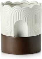 Nihow Ceramic Self Watering Pots for Indoor Plants, 6 Inch,Beige by Nihow