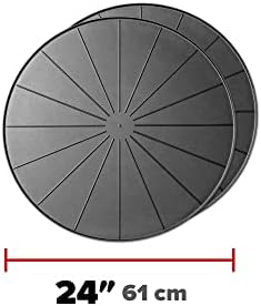 WeatherTech 24" Project Mats/Coasters - Contain Projects and Their Messes (8A22CST2PKBK) - Black (2-Pack) - Image 2