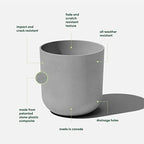 Veradek Mason Series Lima Planter - Large Round Outdoor Planter - Image 2