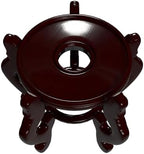 Red Lantern Rosewood Fishbowl Stand - Size 6.5 in. Base Diameter - Image 6