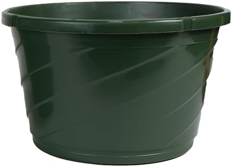 The HC Companies Euro Round Hanging Planter, 12 Inch, Green, 2-Pack - Image 2