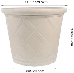 Vintage Textured Resin Flower Pot Outdoor Planter with Unique Roman Pattern Decorative Balcony Plant Container for Indoor and Outdoor Use Easy Maintenance - Image 2