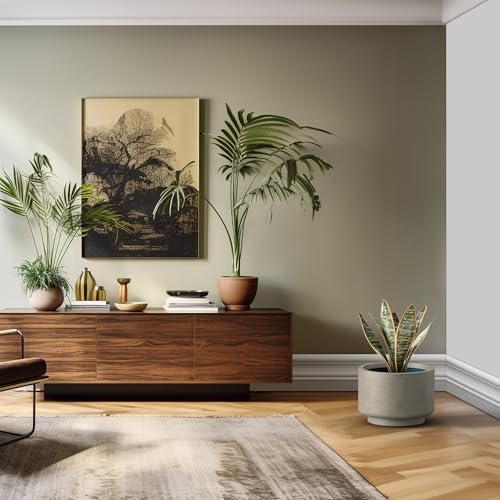 Kante Weathered Concrete Planter 12.6" Dia All-Weather Round Accent Pot - Image 3