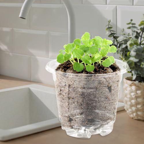 Angoily 20 Set Nursery Pots with Lids, PET Seedling Starter Propagation - Image 5
