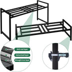 Plant Stand Indoor Outdoor, 2-Tier Stackable Wrought Iron Plant Stands - Image 5
