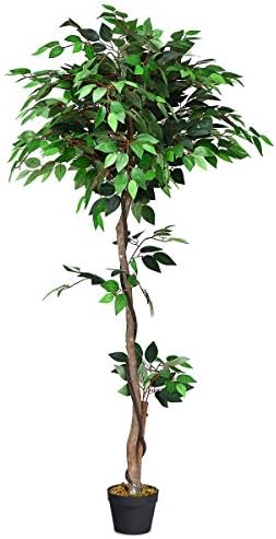 BestComfort 5.5 Feet Artificial Ficus Silk Tree, Decorative Indoor House Fake Plant, Artificial Leafy Tree Faux Potted Indoor Floor Plant for Home Office Decor - Image 6