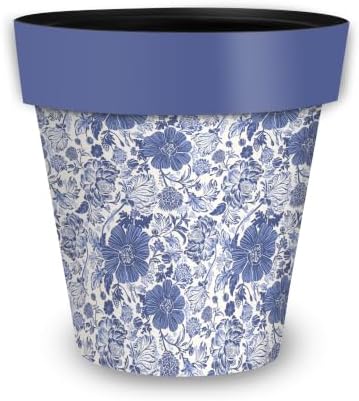 Briarwood Lane Everyday Planter 11.75 x 11 x 11 Blue and White Floral by BriarwoodLane