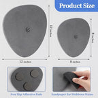 Elfcool Quick Dry Absorbent Flower Pot Saucer Dirp Tray Diatomaceous Earth Mat for Indoor Outdoor Plants (12''-Dark Grey-2pack) - Image 3