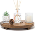 Round 11.8" Acacia Wood Decorative Tray by Zurklulu