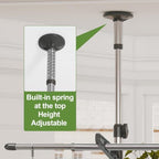 Plant Stand Floor to Ceiling-12 Trays Flower Pot Holder Tension Rod Grey - Image 5