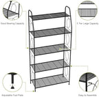 VyGrow 5 Tier Plant Stand Indoor Outdoor, Heavy Duty Plant Shelf, Metal Mesh Tall Plant Stands Holder Rack for Living Room Balcony and Garden, Black - Image 6