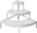 aboxoo 3-Tier Metal Plant Stand, Stair-Step Corner Shelf for Indoor/Outdoor by aboxoo