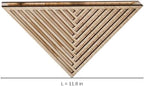 Triangle Wall Planter for Dry Plants, Hollow-Out Geometric Wooden Wall Decor, Natural Wood Display Shelf for Flower Arrangements, Creative Home Accent for Living Room, Entryway, Balcony - Image 6