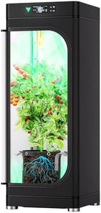 VGrow All-in-One Smart Grow Box, Professional System with Samsung LM301H EVO Grow Light, Advanced Circulation & Ventilation System, Irrigation, Nutrient, Magnetic Window for Indoor Hydroponics by VIVOSUN