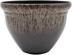 The HC Companies Pizzazz Decorative Round Flower Pots w/Ceramic Look - UV-Resistant Decorative Pot for Outdoor & Indoor Plant Pots - Modern Planter for Flower, Herbs (20” Foggy Gray, Pack of 1) by TheHCCompanies
