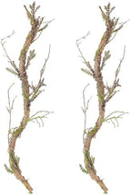 2Pcs 39" Bendable Faux Wood Branches Moss Tree Trunk Wall Decor - Image 3