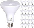 Bioluz LED 24 Pack BR30 LED Bulbs, Indoor Flood Lights 90+ CRI 65W Equivalent uses 7.5W 2700K Warm White 650 Lumens, E26 Base Dimmable Instant On Interior Home UL Listed FCC RoAS Title 20 Certified by Bioluz+LED