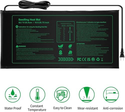 Seedling Heat mat | 4 Pack | Durable Waterproof | Heat Mats for Seed Starting,Seed Germination Heating Mat 10 x 20.75 Inch - Image 4
