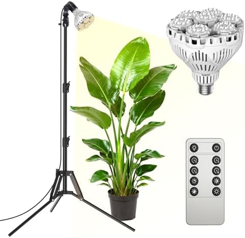 SANSI Grow Light for Indoor Plants, 40W Full Spectrum Standing Plant Light by SANSI