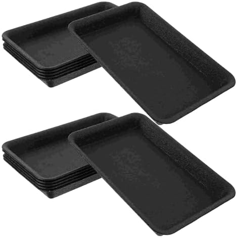 Flower Saucers 6 Pcs Rectangular Flower Pot Drip Tray Plant Tray - Image 3